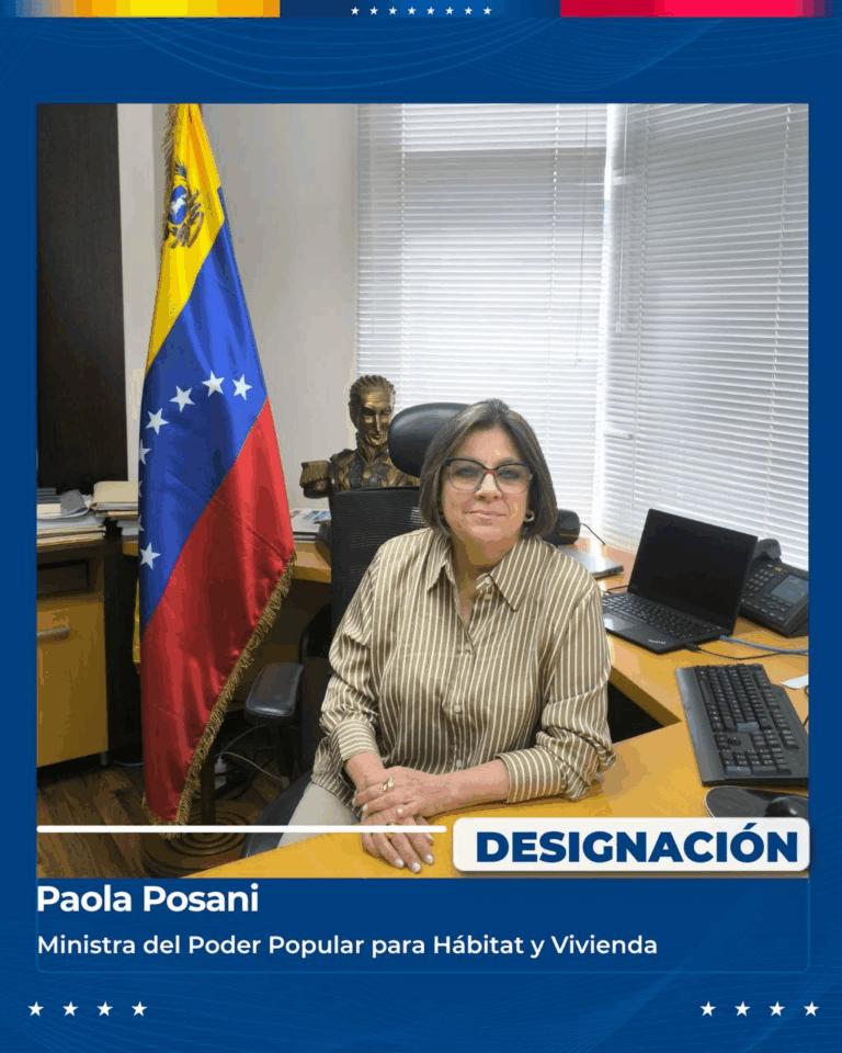 16.1 de junio Designacion de Paola Posani como MPPHV